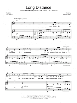 page one of Long Distance (Piano, Vocal & Guitar Chords (Right-Hand Melody))