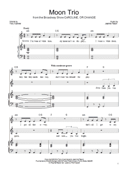 page one of Moon Trio (Piano, Vocal & Guitar Chords (Right-Hand Melody))