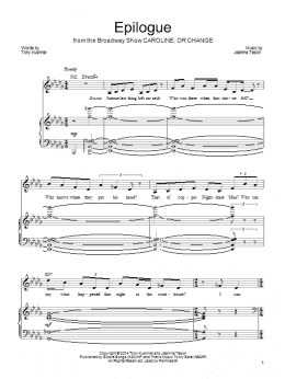 page one of Epilogue (Piano, Vocal & Guitar Chords (Right-Hand Melody))