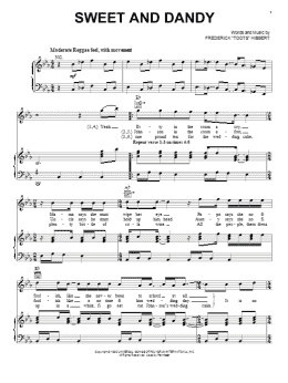 page one of Sweet And Dandy (Piano, Vocal & Guitar Chords (Right-Hand Melody))
