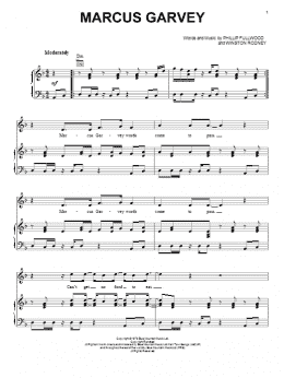 page one of Marcus Garvey (Piano, Vocal & Guitar Chords (Right-Hand Melody))