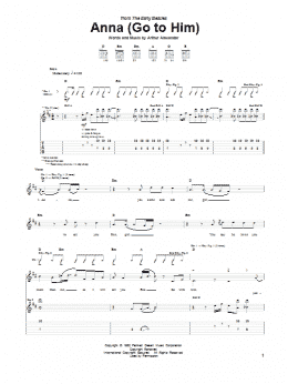 page one of Anna (Go To Him) (Guitar Tab)