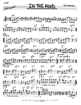 page one of In The Mood (Real Book – Melody & Chords – Eb Instruments)