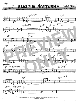 page one of Harlem Nocturne (Real Book – Melody & Chords – C Instruments)