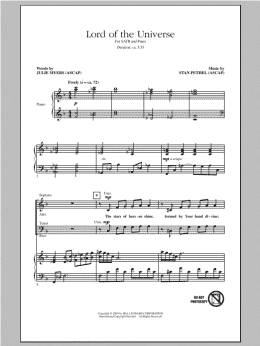 page one of Lord Of The Universe (SATB Choir)