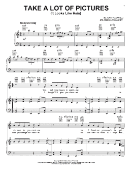 page one of Take A Lot Of Pictures (It Looks Like Rain) (Piano, Vocal & Guitar Chords (Right-Hand Melody))