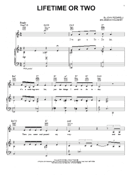 page one of Lifetime Or Two (Piano, Vocal & Guitar Chords (Right-Hand Melody))