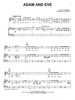 page one of Adam And Eve (Piano, Vocal & Guitar Chords (Right-Hand Melody))