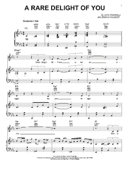 page one of A Rare Delight Of You (Piano, Vocal & Guitar Chords (Right-Hand Melody))