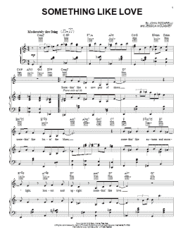 page one of Something Like Love (Piano, Vocal & Guitar Chords (Right-Hand Melody))