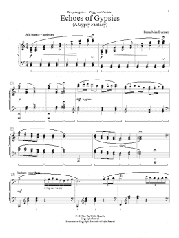 page one of Echoes Of Gypsies (Educational Piano)