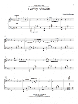 page one of Lovely Señorita (Educational Piano)