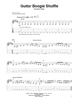 page one of Guitar Boogie Shuffle (Guitar Tab (Single Guitar))