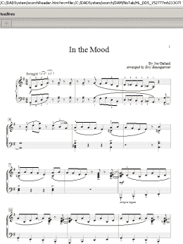 page one of In The Mood (Educational Piano)