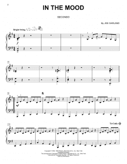 page one of In The Mood (Piano Duet)