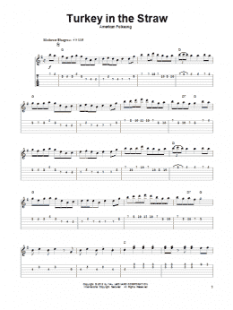 page one of Turkey In The Straw (Guitar Tab (Single Guitar))