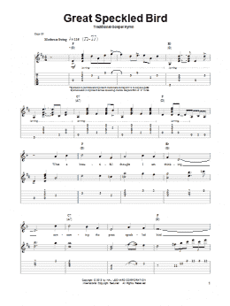 page one of Great Speckled Bird (Guitar Tab (Single Guitar))
