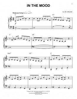page one of In The Mood (Easy Piano)