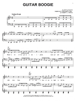 page one of Guitar Boogie Shuffle (Piano, Vocal & Guitar Chords (Right-Hand Melody))