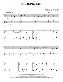 page one of Darling Lili (Piano Solo)