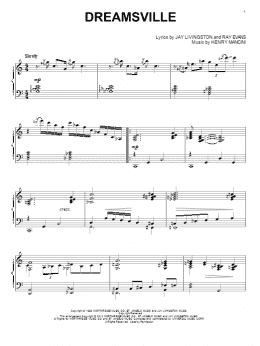 page one of Dreamsville (Piano Solo)