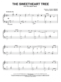 page one of The Sweetheart Tree (Piano Solo)