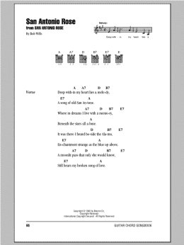page one of San Antonio Rose (Guitar Chords/Lyrics)