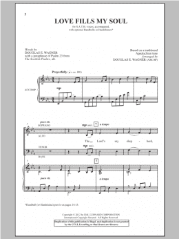 page one of Love Fills My Soul (SATB Choir)