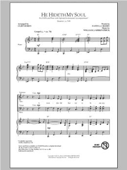 page one of He Hideth My Soul (SATB Choir)