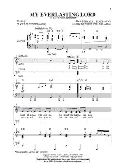 page one of My Everlasting Lord (SATB Choir)