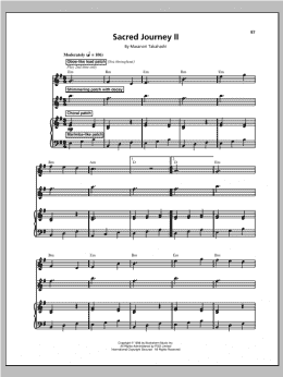 page one of Sacred Journey I And II (Piano & Vocal)