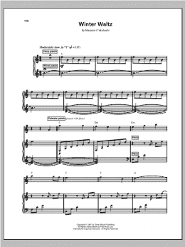 page one of Winter Waltz (Piano & Vocal)