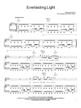 page one of Everlasting Light (Piano, Vocal & Guitar Chords (Right-Hand Melody))
