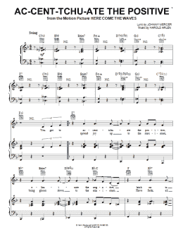 page one of Ac-cent-tchu-ate The Positive (Piano, Vocal & Guitar Chords (Right-Hand Melody))