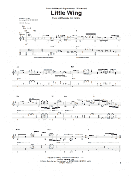 page one of Little Wing (Guitar Tab)