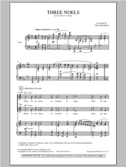 page one of Three Noels (2-Part Choir)