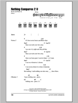 page one of Nothing Compares 2 U (Guitar Chords/Lyrics)