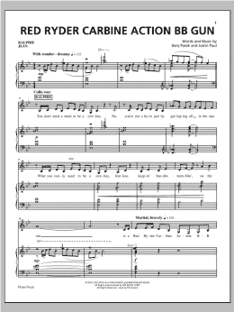 page one of Red Ryder Carbine Action BB Gun (Piano & Vocal)