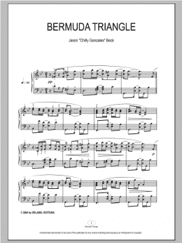 page one of Bermuda Triangle (Piano Solo)