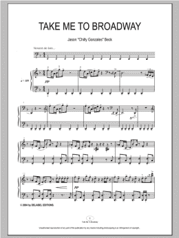 page one of Take Me To Broadway (Piano Solo)