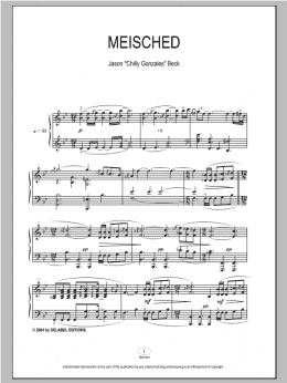 page one of Meisched (Piano Solo)