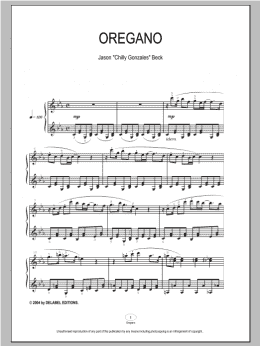 page one of Oregano (Piano Solo)
