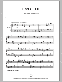 page one of Armellodie (Piano Solo)