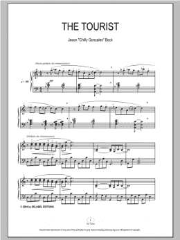 page one of The Tourist (Piano Solo)