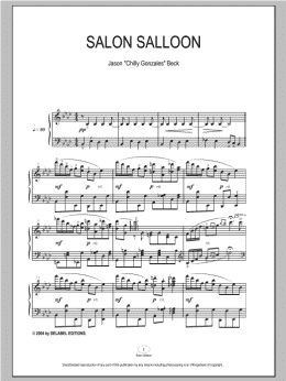 page one of Salon Salloon (Piano Solo)