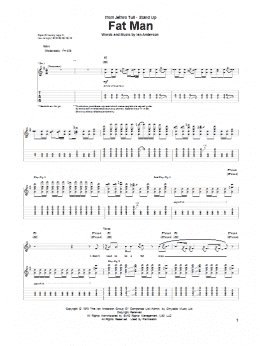 page one of Fat Man (Guitar Tab)
