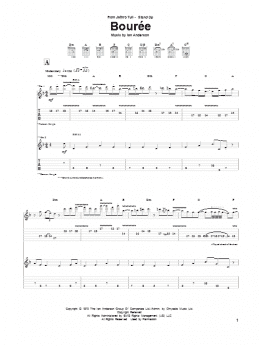 page one of Bouree (Guitar Tab)