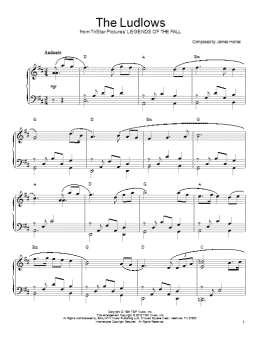 page one of The Ludlows (Piano Solo)