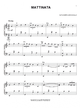 page one of Mattinata (Accordion)