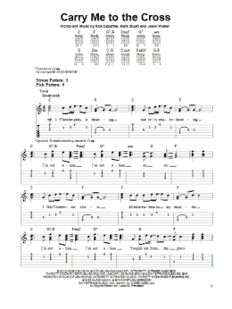 page one of Carry Me To The Cross (Easy Guitar Tab)